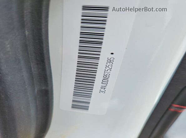 3C4NJDDN9ST525385 2025 JEEP COMPASS White Widok naklejki z numerem VIN