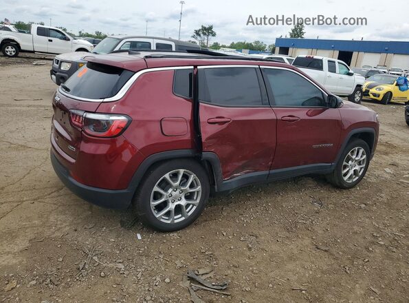 3C4NJDFB8NT125793 2022 JEEP COMPASS Burgundy Tył prawy