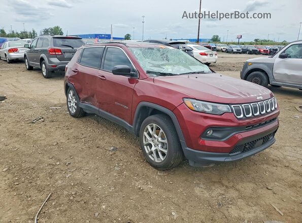 3C4NJDFB8NT125793 2022 JEEP COMPASS Burgundy Przód prawy
