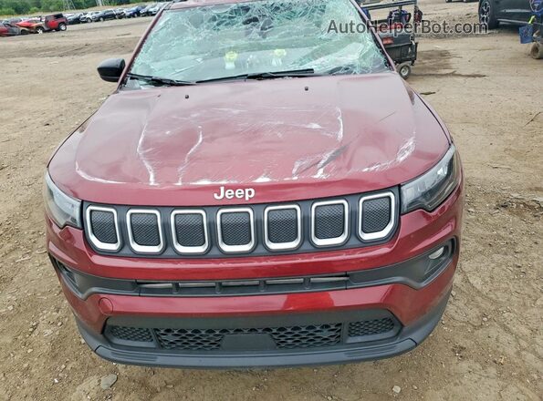 3C4NJDFB8NT125793 2022 JEEP COMPASS Burgundy Widok komory silnika