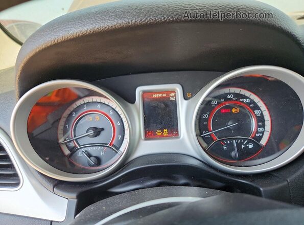 3C4PDCAB0HT545425 2017 DODGE JOURNEY Charcoal Widok zestawu wskaźników