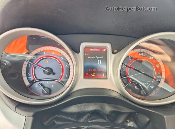 3C4PDCAB0HT552956 2017 DODGE JOURNEY White Vista del cuadro de instrumentos