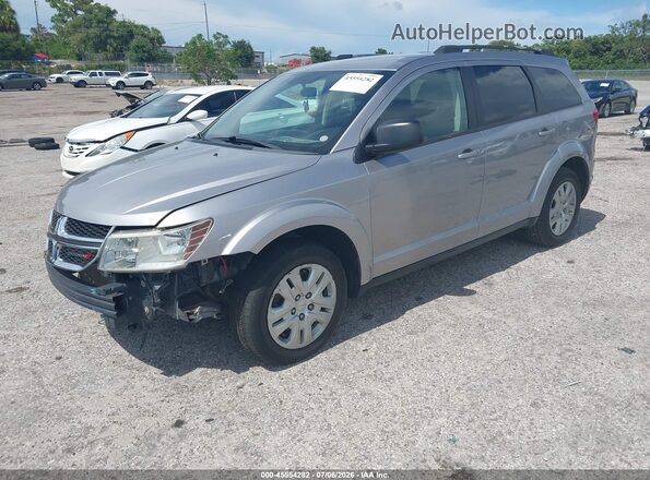 3C4PDCAB0HT683420 2017 DODGE JOURNEY Silver წინა მარცხენა ხედი სამი მეოთხედიდან