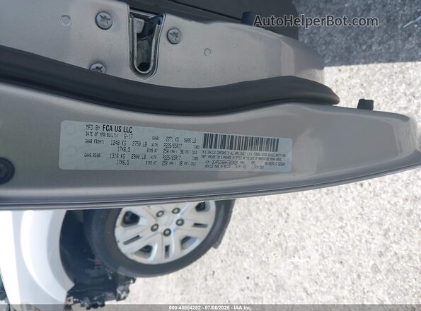 3C4PDCAB0HT683420 2017 DODGE JOURNEY Silver ძრავის განყოფილების ხედი