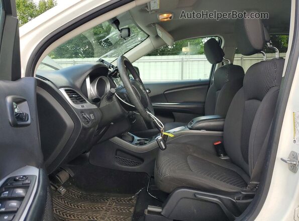 3C4PDCAB0JT183425 2018 DODGE JOURNEY Белый Вид салона спереди