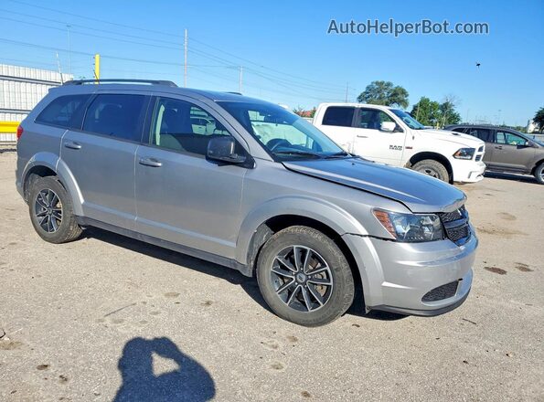 3C4PDCAB0JT237063 2018 DODGE JOURNEY Silver Front right