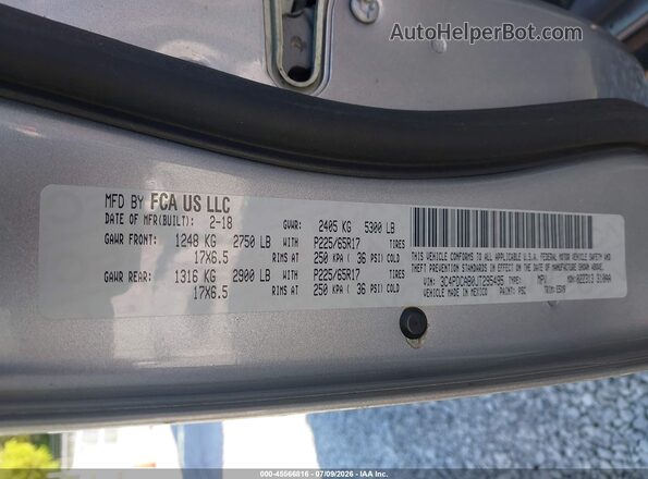 3C4PDCAB0JT295495 2018 DODGE JOURNEY Gray Engine compartment view