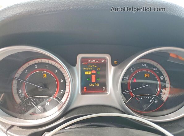 3C4PDCAB0LT237065 2020 DODGE JOURNEY White Widok zestawu wskaźników