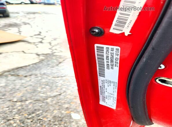 3C4PDCAB0LT261141 2020 DODGE JOURNEY Red VIN կոդի պիտակի տեսք