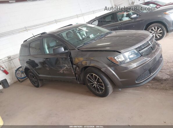 3C4PDCAB1JT474516 2018 DODGE JOURNEY Gray უკანა სალონის ხედი