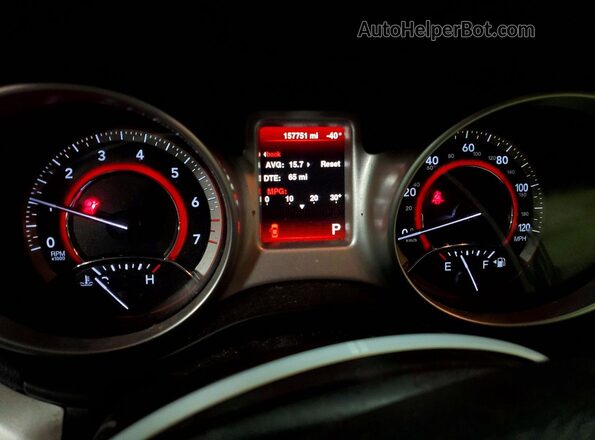3C4PDCAB2GT147776 2016 DODGE JOURNEY Red Вид щитка приладів