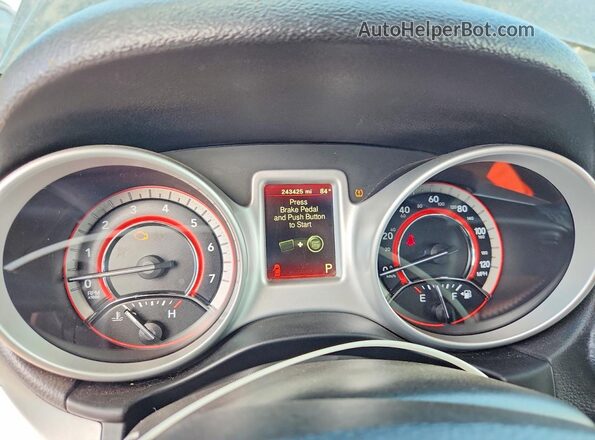 3C4PDCAB2HT564669 2017 DODGE JOURNEY Черный Вид щитка приборов
