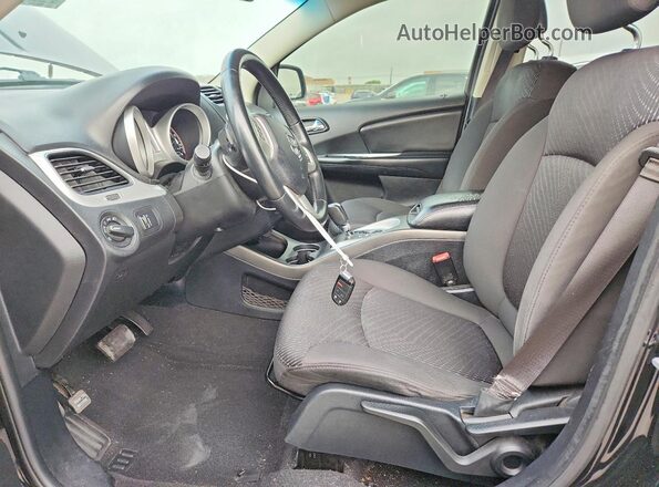 3C4PDCAB2HT573565 2017 DODGE JOURNEY Black Вид салону спереду