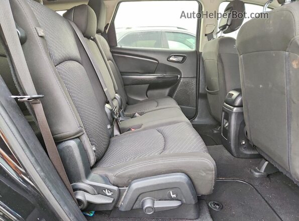 3C4PDCAB2HT573565 2017 DODGE JOURNEY Black Вид задньої частини салону