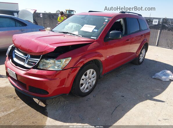 3C4PDCAB2LT182313 2020 DODGE JOURNEY Red წინა მარცხენა ხედი სამი მეოთხედიდან