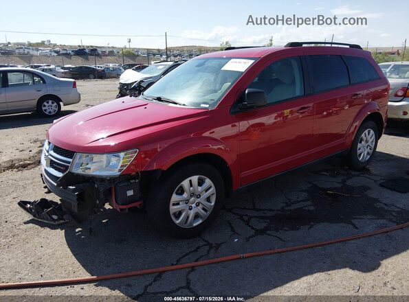 3C4PDCAB2LT237231 2020 DODGE JOURNEY Red წინა მარცხენა ხედი სამი მეოთხედიდან