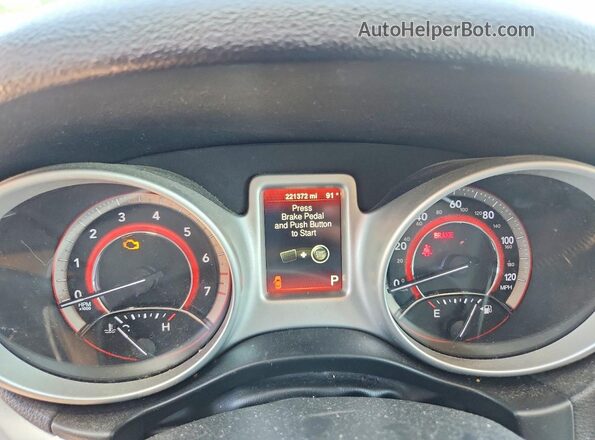 3C4PDCAB3GT185906 2016 DODGE JOURNEY Black Instrument cluster view