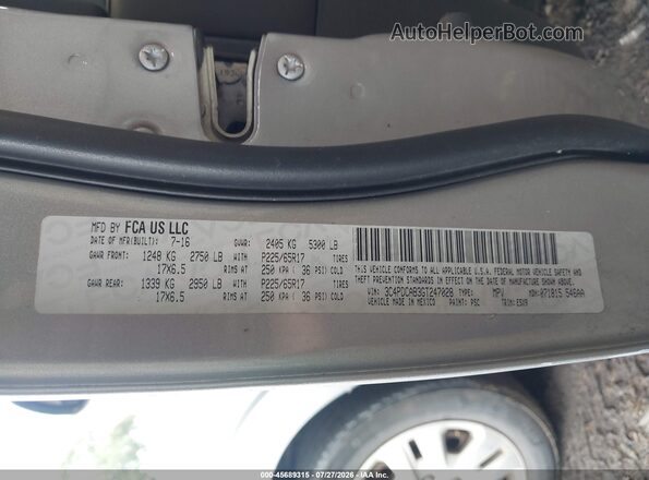 3C4PDCAB3GT247028 2016 DODGE JOURNEY Gray Շարժիչի բաժամունքի տեսք