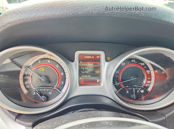 3C4PDCAB3HT573123 2017 DODGE JOURNEY Charcoal Instrument cluster view
