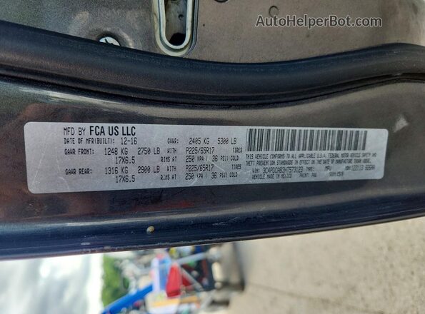 3C4PDCAB3HT573123 2017 DODGE JOURNEY Charcoal VIN sticker view