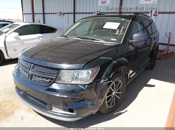 3C4PDCAB3JT188988 2018 DODGE JOURNEY Black წინა მარცხენა ხედი სამი მეოთხედიდან