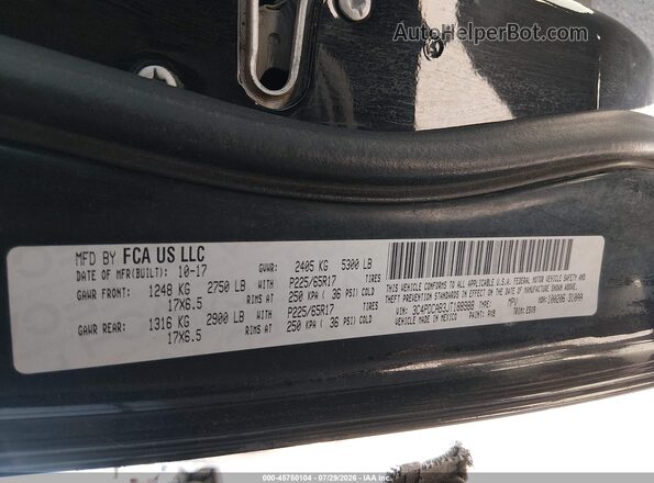 3C4PDCAB3JT188988 2018 DODGE JOURNEY Black ძრავის განყოფილების ხედი