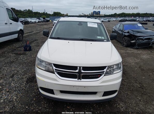 3C4PDCAB3JT348013 2018 DODGE JOURNEY White Instrument cluster view