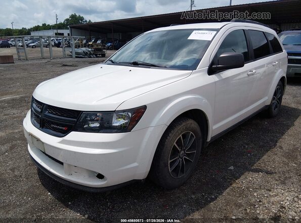 3C4PDCAB3JT382596 2018 DODGE JOURNEY White წინა მარცხენა ხედი სამი მეოთხედიდან