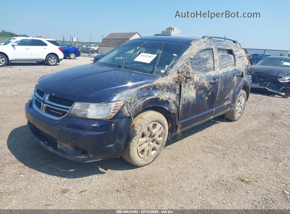 3C4PDCAB3JT384378 2018 DODGE JOURNEY Синий Передняя левая четверть