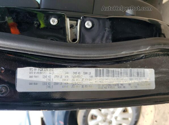 3C4PDCAB3JT439735 2018 DODGE JOURNEY Black Вид наклейки з VIN-кодом