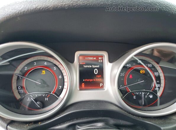 3C4PDCAB3JT439735 2018 DODGE JOURNEY Black Вид щитка приладів