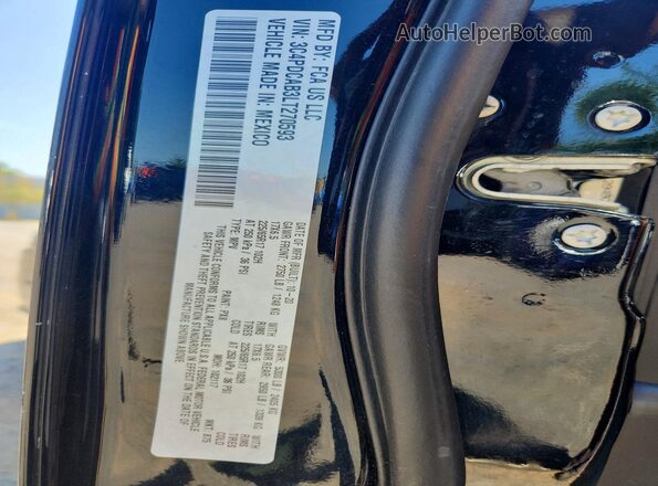 3C4PDCAB3LT270593 2020 DODGE JOURNEY Black Engine compartment view