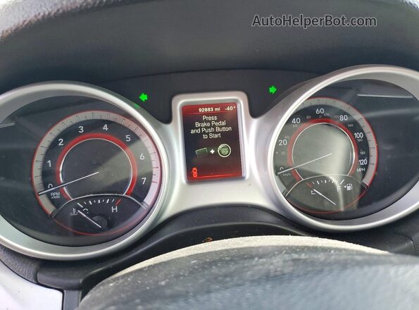 3C4PDCAB3LT277639 2020 DODGE JOURNEY Black Instrument cluster view