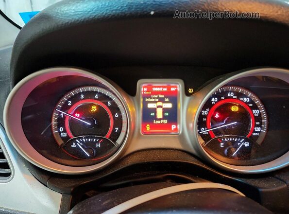 3C4PDCAB4GT212918 2016 DODGE JOURNEY Silver Widok zestawu wskaźników