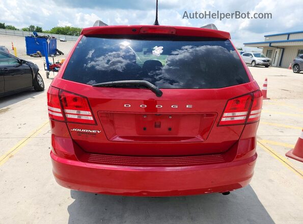 3C4PDCAB4JT384132 2018 DODGE JOURNEY Red უკანა ხედი