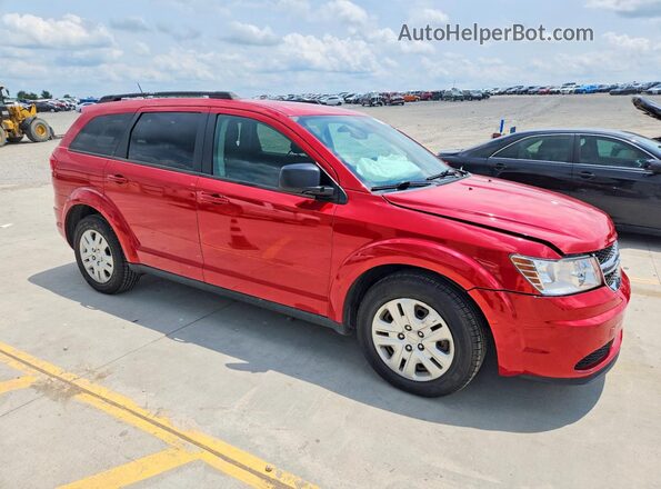 3C4PDCAB4JT384132 2018 DODGE JOURNEY Red წინა მარჯვენა