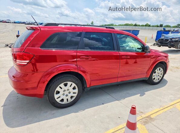 3C4PDCAB4JT384132 2018 DODGE JOURNEY Red უკანა მარჯვენა