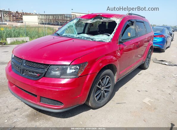3C4PDCAB4JT429618 2018 DODGE JOURNEY Red Przód lewy