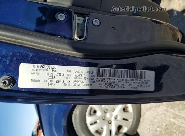3C4PDCAB4JT509503 2018 DODGE JOURNEY Blue 360 interior view