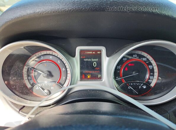 3C4PDCAB4JT510215 2018 DODGE JOURNEY White Instrument cluster view