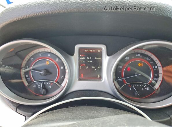3C4PDCAB4LT232564 2020 DODGE JOURNEY White Widok zestawu wskaźników