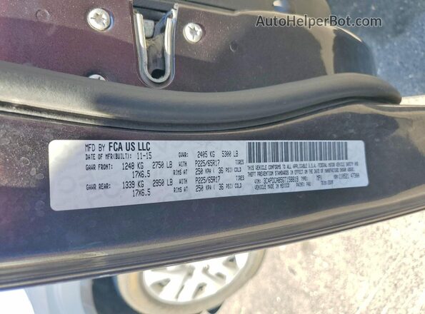 3C4PDCAB5GT158819 2016 DODGE JOURNEY Gray ძრავის განყოფილების ხედი