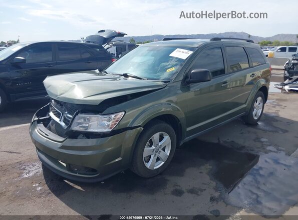 3C4PDCAB5GT245345 2016 DODGE JOURNEY Green Առջևի ձախ երեք քառորդ տեսարան