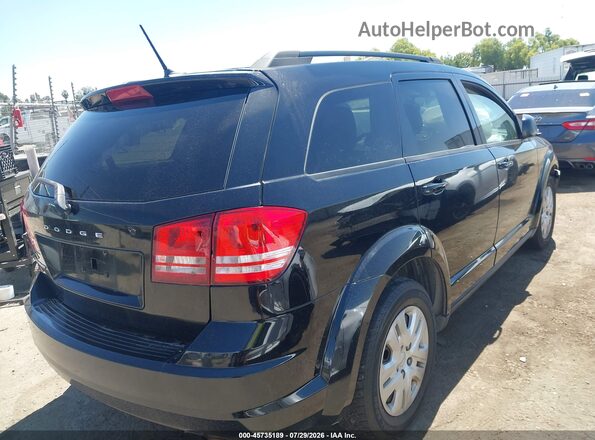 3C4PDCAB5HT520004 2017 DODGE JOURNEY Черный Задняя правая четверть