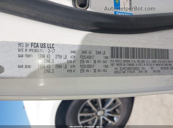 3C4PDCAB5HT608261 2017 DODGE JOURNEY White Вид підкапотного простору