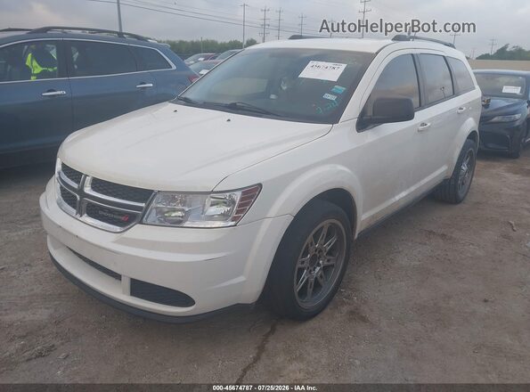 3C4PDCAB5HT709655 2017 DODGE JOURNEY White Vista tres cuartos delantera izquierda