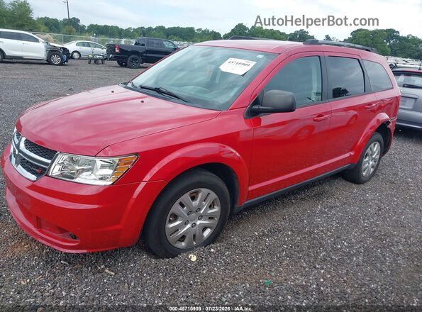 3C4PDCAB5JT427649 2018 DODGE JOURNEY Красный Передняя левая четверть