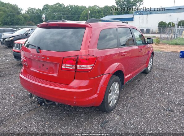 3C4PDCAB5JT427649 2018 DODGE JOURNEY Красный Задняя правая четверть