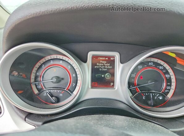 3C4PDCAB5JT490637 2018 DODGE JOURNEY White Widok zestawu wskaźników