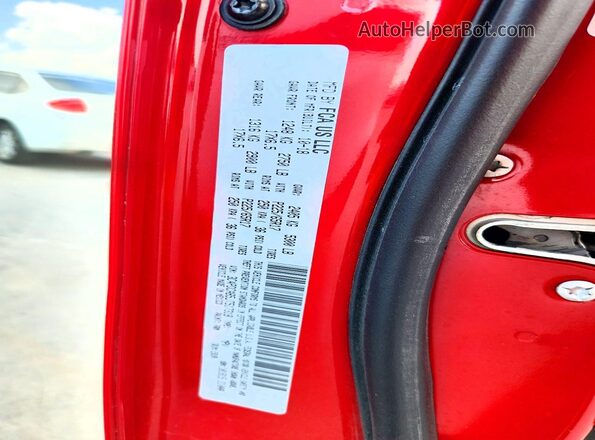 3C4PDCAB5JT517318 2018 DODGE JOURNEY Red VIN կոդի պիտակի տեսք